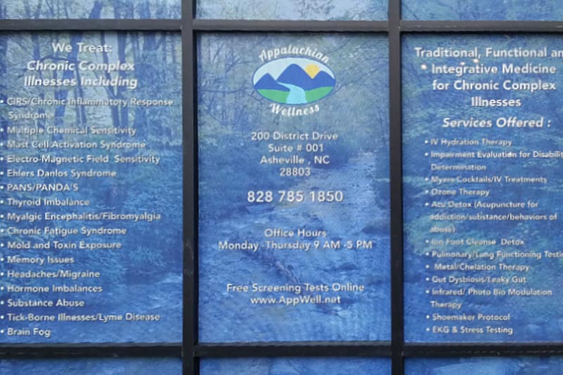 appalachian wellness center front window services